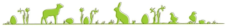 Easter symbols Illustrazione stock