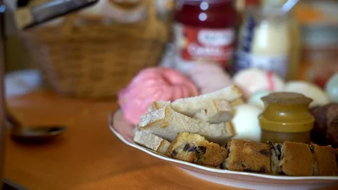 Easter table in an old polish house Stock Footage 109391595