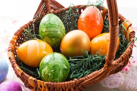 Easter table 스톡 사진