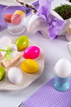 Easter table Stock Photos