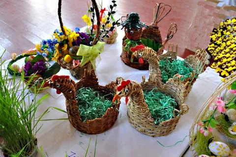 Easter table Stock Photos