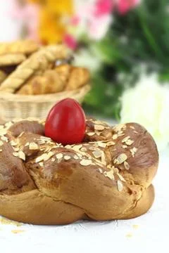 Easter table Stock Photos