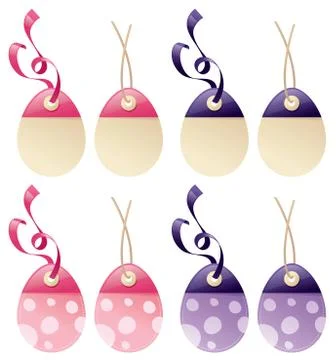 Easter tags Stock Illustration