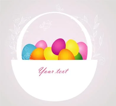 Easter template Stock Illustration