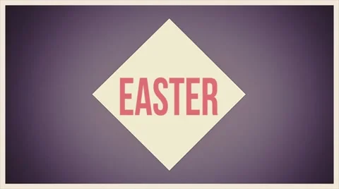 Easter Text Animation Stock Footage 66112840