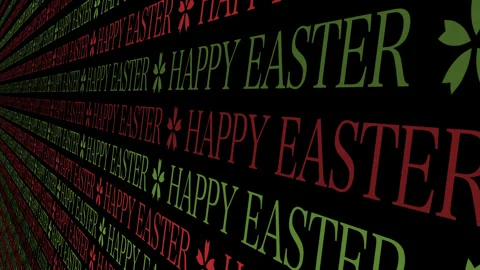 Easter text background happy and creative pattern for modern and special Stock Footage 268840336
