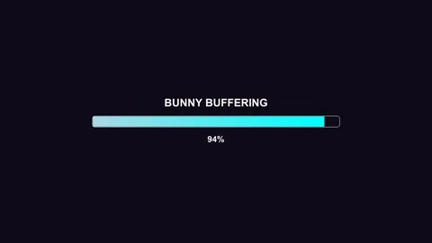 Easter themed progressbar animation showing bunny buffering activity on a d.. Stock Footage 326346201