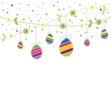 Easter time greeting card Stock Illustration