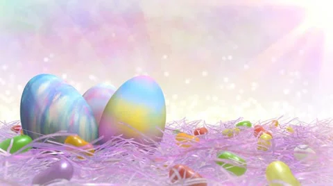 Easter Title Background Stock Footage 21225577