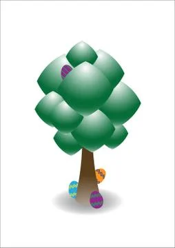 Easter Tree Stock Illustration