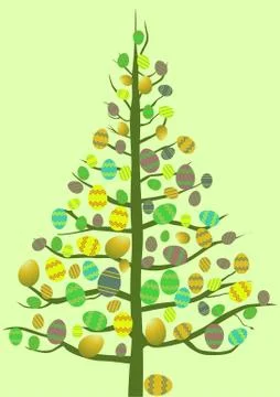 Easter Tree Illustrazione stock