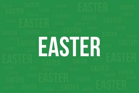 Easter typography text vector design on easter texts background Stock Illustration