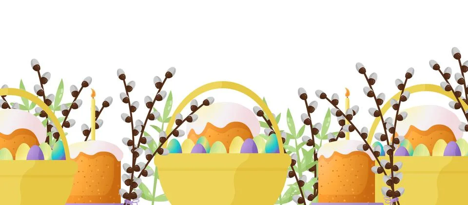 Easter vector background for the design and decoration of a happy Easter holiday 스톡 일러스트