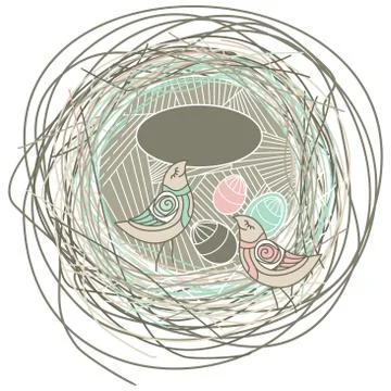 Easter vector background Stock Illustration