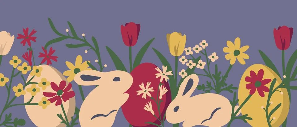Easter vector background Stock Illustration