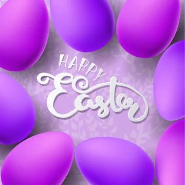 Easter vector illustration with egg Stock Illustration