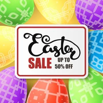 Easter vector illustration with egg Stock Illustration