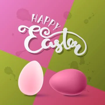 Easter vector illustration with egg Stock Illustration