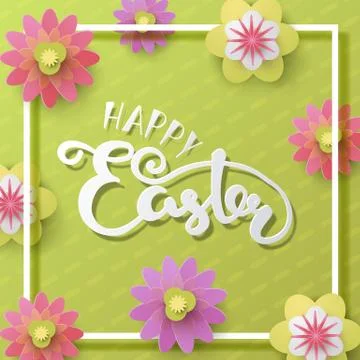 Easter vector illustration with egg Stock Illustration