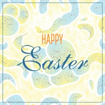 Easter vector seamless texture. Abstract tender pattern Stock Illustration