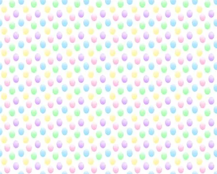 Easter watercolor pattern with colorful eggs on white background 스톡 일러스트