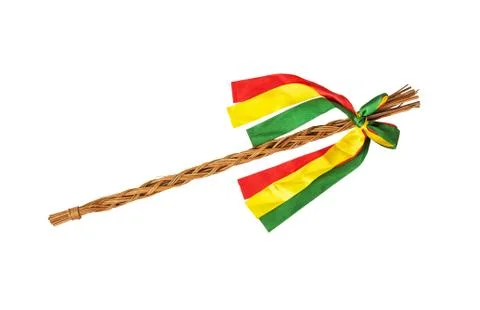 Easter whip on the white background Stock Photos