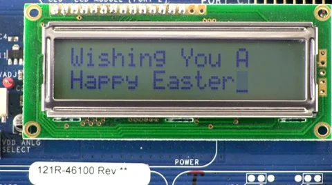 Easter wish texting style message Stock Footage 10592404
