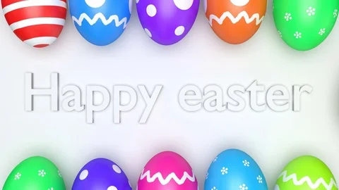 Easter wishes Stock Footage 73684459