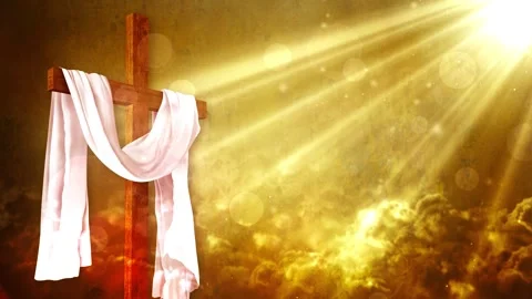 Easter Worship Cross Stock Footage 317841134