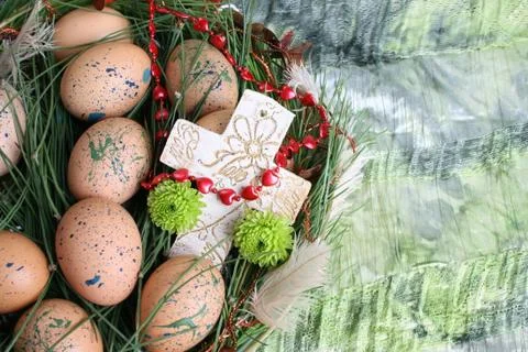 Easter Wreath Stock Photos