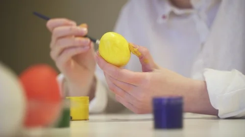 Easter Yellow Egg Stock Footage 105709760