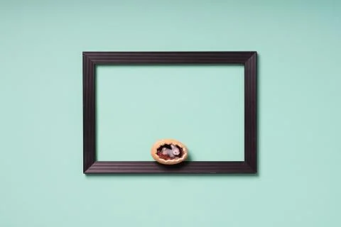 Easterly decorated frame leaving copy space Stock-Fotos