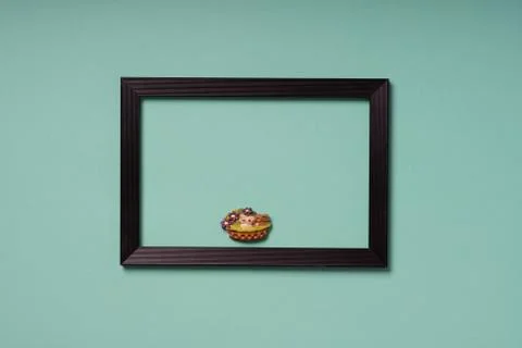 Easterly decorated frame leaving copy space Stock Photos