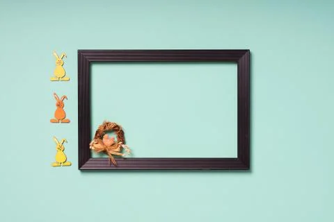 Easterly decorated frame leaving copy space Stock-Fotos