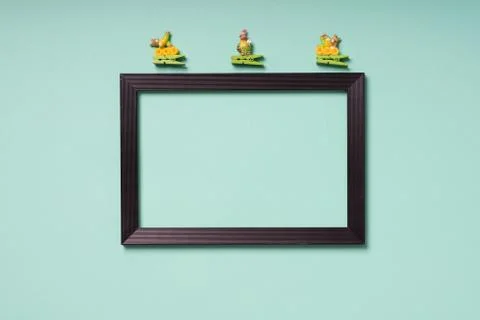 Easterly decorated frame leaving copy space Stock-Fotos