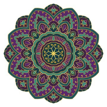 Eastern abstract mandala. Stock Illustration