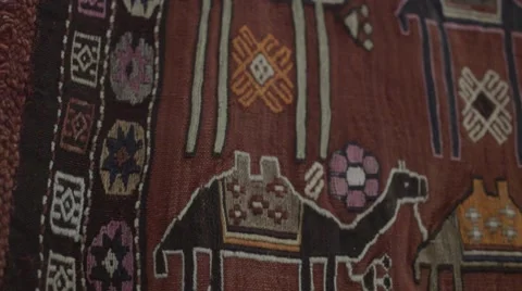 Eastern Arabic carpet Stock Footage 57642100