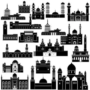 Eastern architecture Stock Illustration
