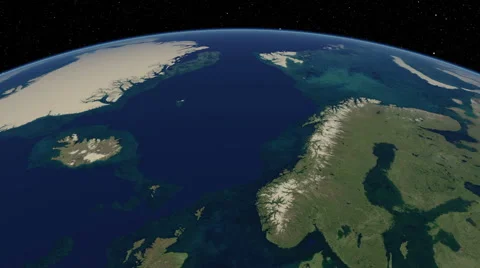 Eastern Arctic in June. Medium-low-angle circular tracking shot.  Stock Footage 50231589