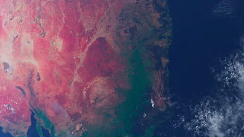 Eastern Australia from Space Orbit. Planet Earth From Space. Globe Stock Footage 330168368