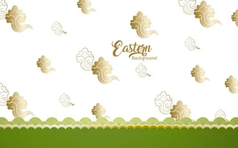 Eastern background design Illustrazione stock