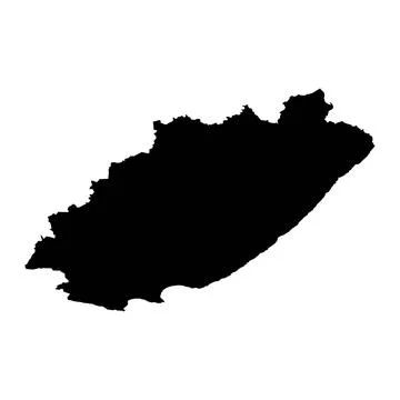 Eastern Cape province map, administrative division of South Africa. Vector .. Stock Illustration