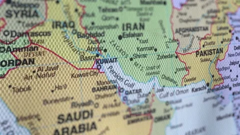 Eastern Countries On The World Map. Video stock 109065009