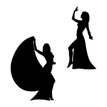 Eastern dance Stock Illustration