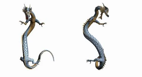 Eastern dragon Stock-Illustration