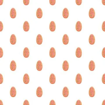Eastern egg pattern creating a repeating holiday background イラスト素材