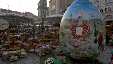 Eastern eggs 1 Video stock 106567562