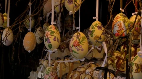 Eastern eggs 2 Video stock 106567498