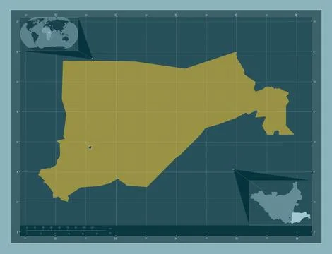 Eastern Equatoria, South Sudan. Solid color shape イラスト素材