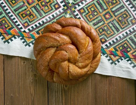 Eastern European Easter  Bread Stockfoto's